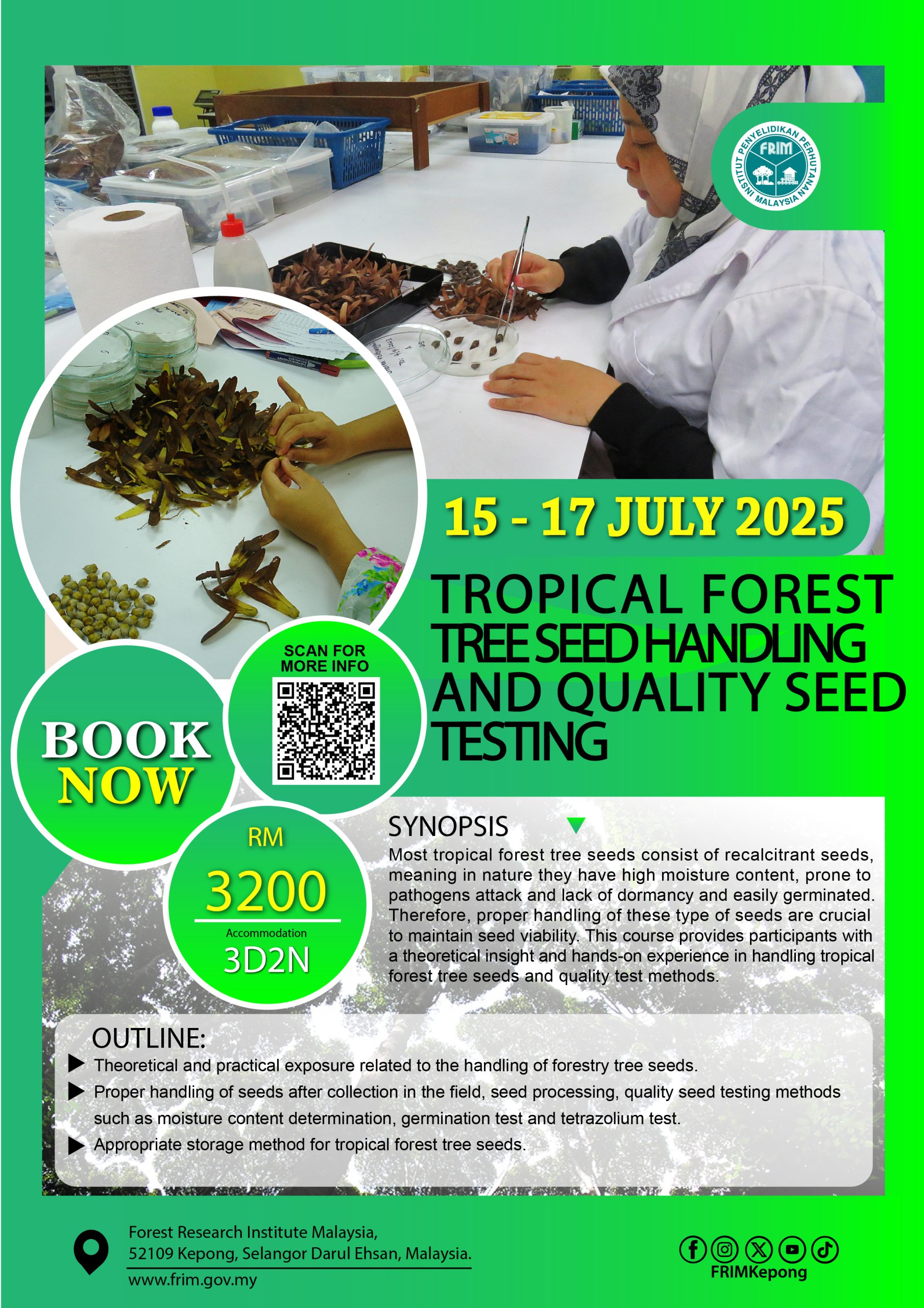 Tropical Forest Tree Seed Handling and Quality Seed Testing